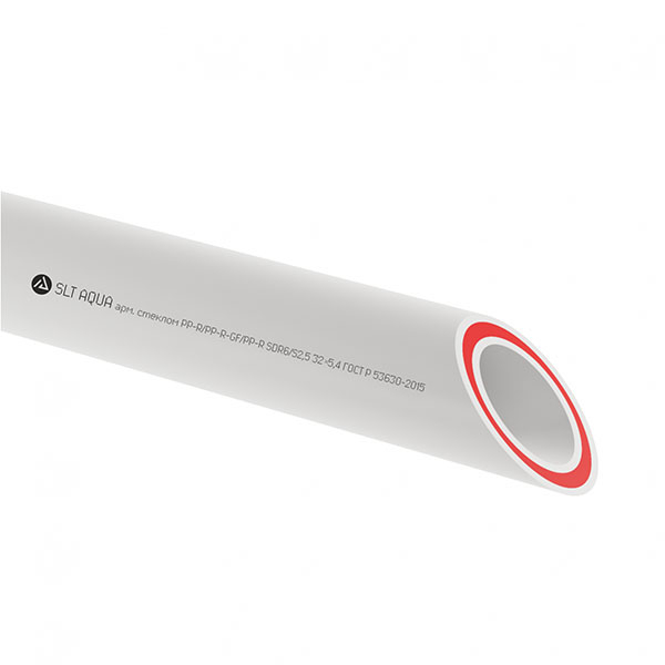 Труба полипропиленовая PPR/GF/PPR SDR 6 - 20×3,4 SLT AQUA